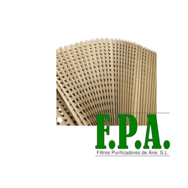 Filtro cartón plegado Andreae para cabina de pintura